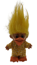RUSS 4-1/2" Troll Doll 18564 Duck Costume w Mask Yellow Hair Troll-Free Ship.