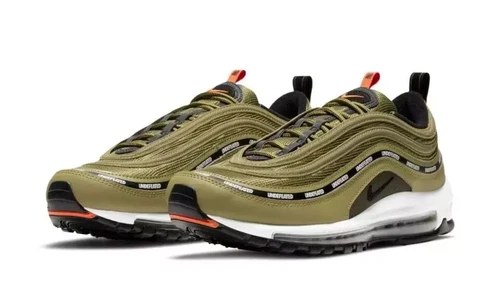UNDEFEATED × Nike Air Max 97 "Olive" DC4830-300 Men's Sneakers New [US 6-12]