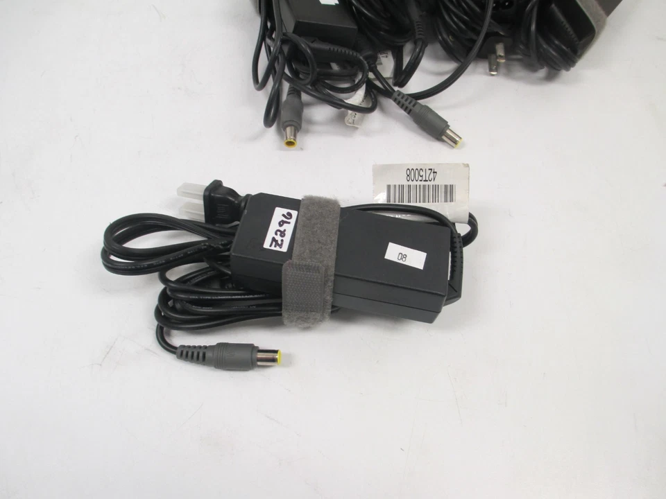 LOTE DE 5 adaptadores de CA Lenovo 92P1156 65W 20V con cables de alimentación Foto 3 de 4