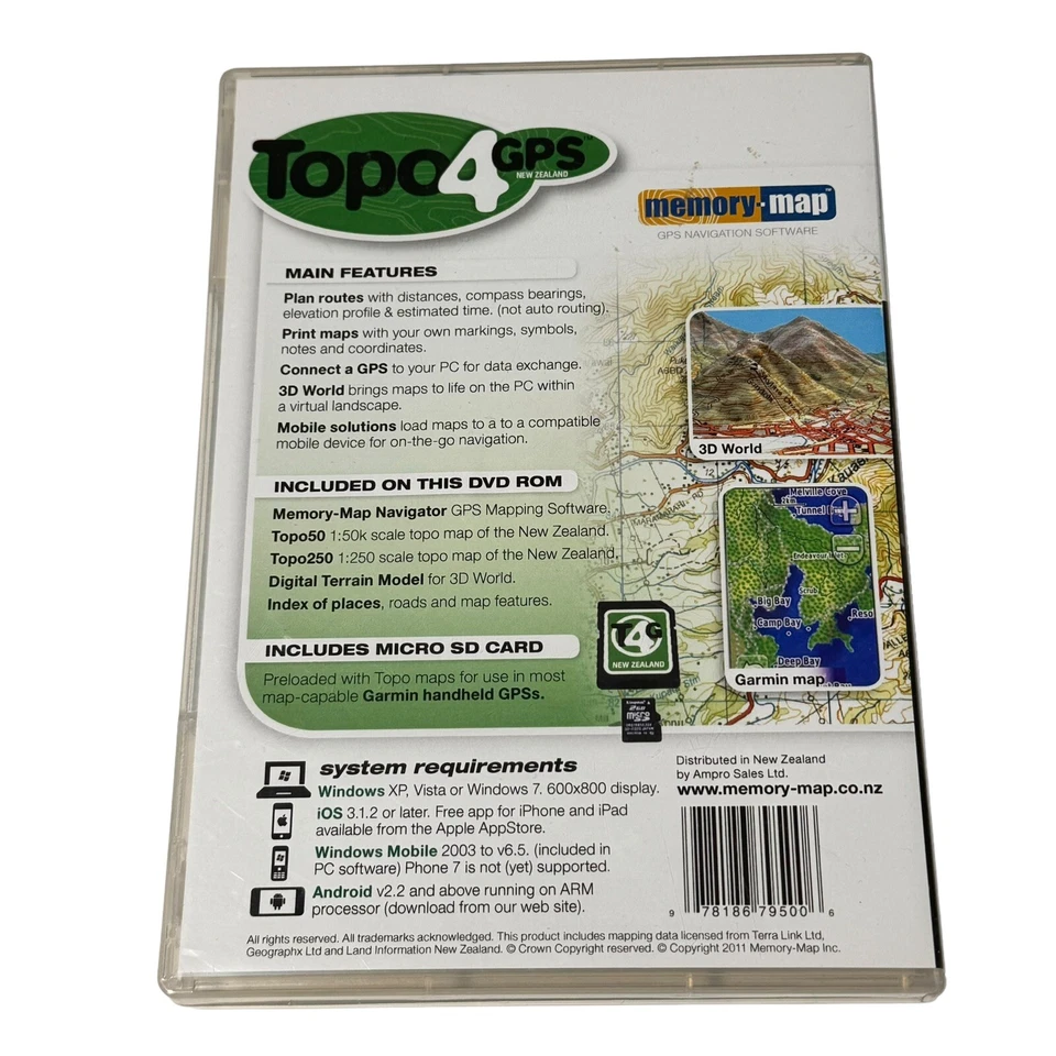 Topo4GPS New Zealand Topo Map PC Mac Garmin GPS - Image 3 of 4
