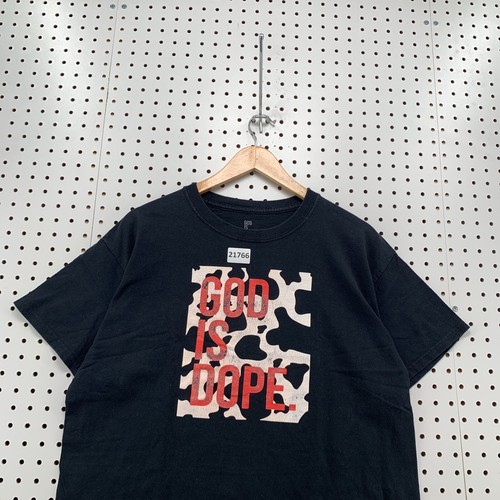 God Is Dope Shirt Black Fits Adult Medium Religious Jesus TEE 21.5x28 - Picture 2 of 14