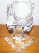 Glass Crystal Paperweight Baseball Glove Mitt World Globe Ball Trophy Sculpture