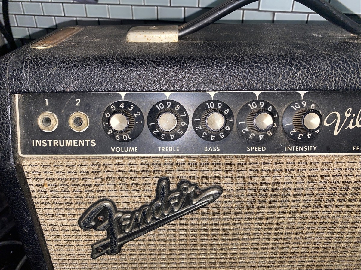 Pannello In Fibra Per Amplificatore Fender Vibro Champ &ndash; AA764 Blackface &ndash; Circuito USA