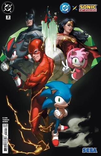 DC X Sonic The Hedgehog #2 Of 5 CVR B Ejikure Card Stock Variant 4/16 SEGA