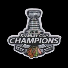  2015 Stanley Cup Champions patch Chicago Blackhawks 