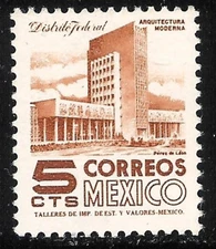 pa187 Mexico Arquite MNH paper 8 Sc#875 Mc#1009z Et#aa187