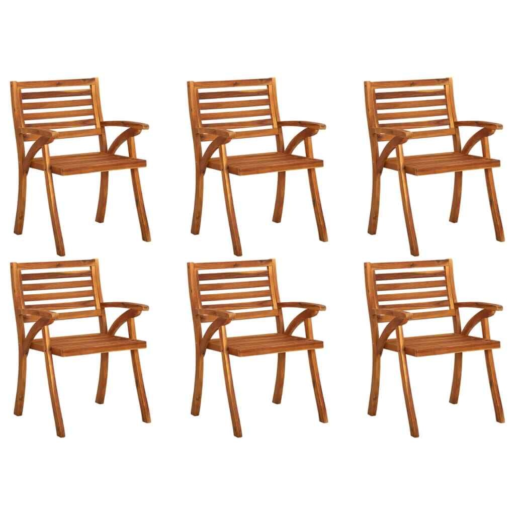 1x/2x/4x/6x/8x Sillas de Jardín Madera Maciza de Teca Sillón Butaca vidaXL