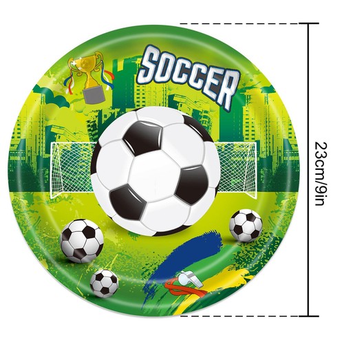 Football Soccer Theme Tableware Plates/Cups/Napkins Football Party Decoration - Picture 8 of 15