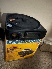 Vintage Kodak Carousel 850H Slide Projector   Fan Works, Lamp Needs Bulb