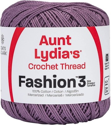 Aunt Lydia's Fashion Crochet Thread Size 3 Plum