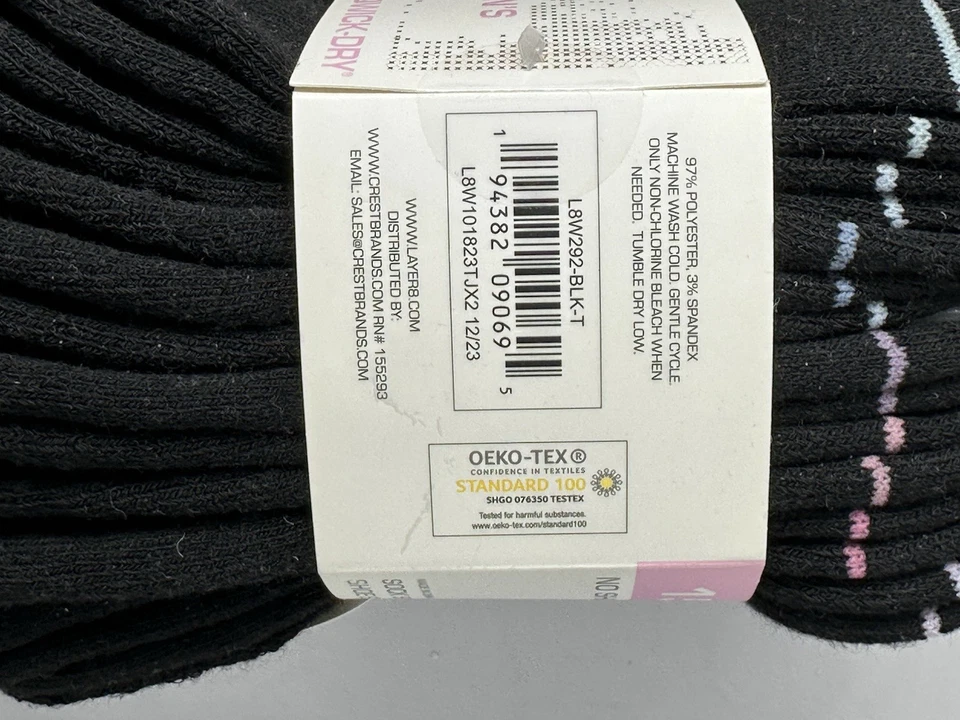 Paquete de 15 calcetines LAYER 8 No Show cojín Qwick-Dry mujer calcetín talla 9-11 Foto 3 de 3