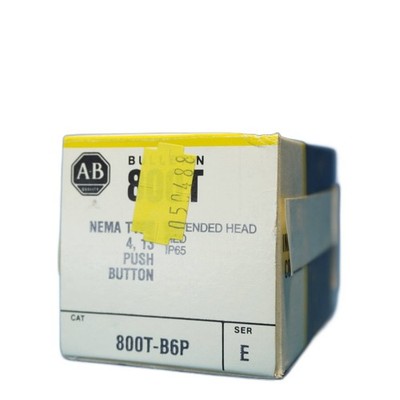 Allen-Bradley 800T-B6P / 800TB6P Head Push Button RED (LOT OF 2) - New in box