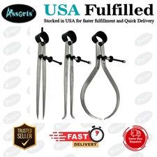 Assorts 3 Pieces Spring Caliper Set - Inside, Outside & Divider 6" inch (150 mm)