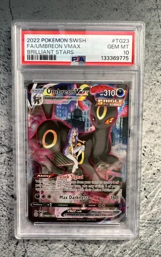Umbreon VMAX TG23/TG30 Swsh09: Brilliant Stars Trainer Gallery PSA 10