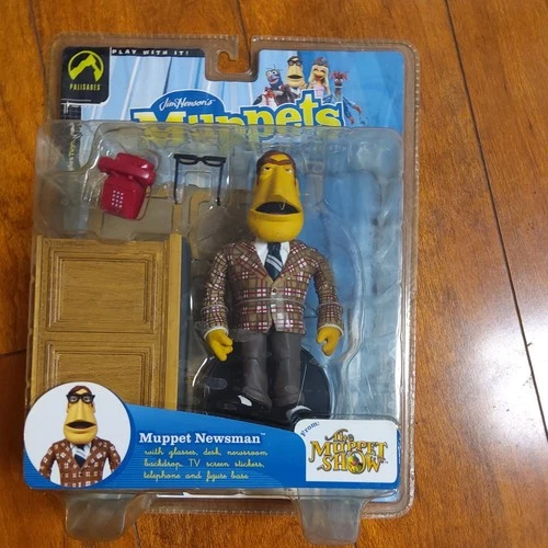 Palisades Toys Muppet Newsman Figure Series Five The Muppets w/ Accessories