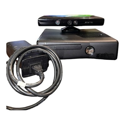 Microsoft Xbox 360 S Console Black Kinect Sensor Wired Controllers HDMI USB
