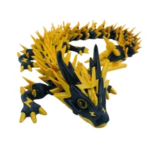 3D Printed Lightning Dragon Mystical Articulating 16 Inch US Made Custom