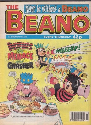 The BEANO #2844 Dennis the Menace UK comic book 1/18 1997