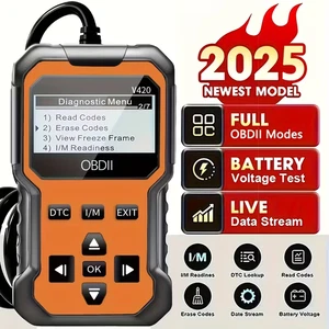 OBD2 V420 Diagnostic Scanner voiture diagnostique lecteur de code & Effacer les fautes O2 Capteur
