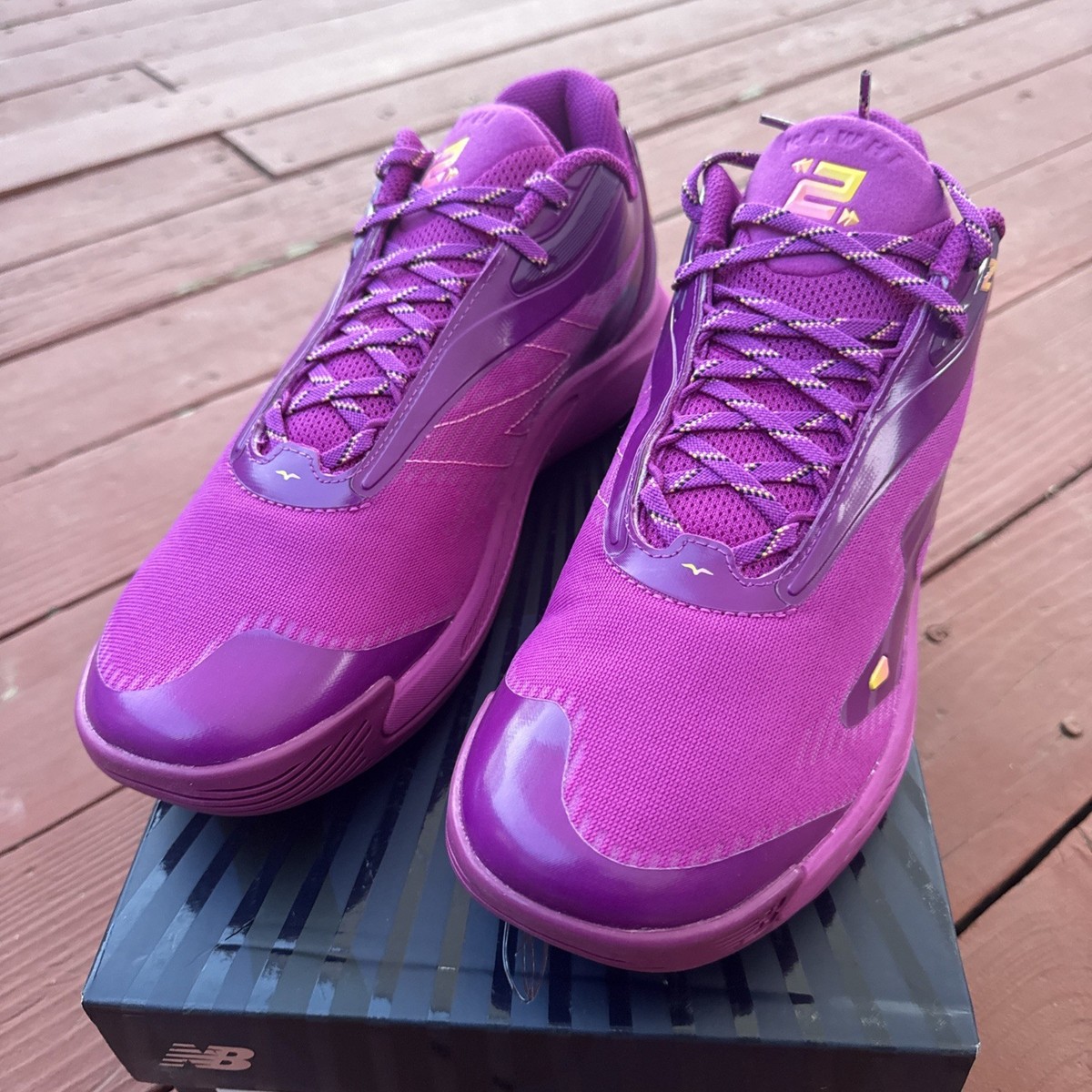 Mens Size 11.5 - New Balance KAWHI 4 Purple Punch Basketball Shoes