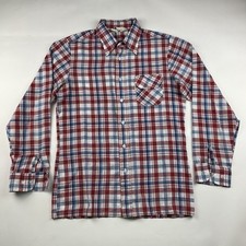VTG 70  s LEVIS Panatela Shirt Pointed Collar Size M/S Plaid Button Western 1979