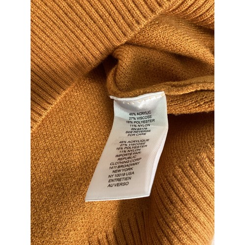 Tahari Damen Pullover orange strukturiert gepunktet Rundhals Größe S P - Bild 3 von 8