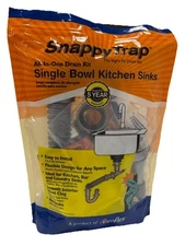 SNAPPYTRAP 1-1/2 in. All-in-One Drain Kit for Single Bowl Kitchen Sinks DK-100