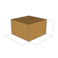 10 13x13x8 Kraft Brown Corrugated Shipping Boxes 32 ECT Single-Wall New