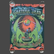 Fare Thee Well 50 Years Grateful Dead Chicago 18 x 24 Status Serigraph Poster