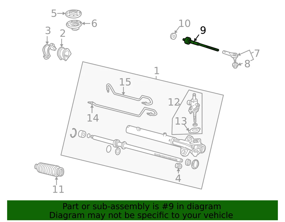 Barra de amarre interior genuina Honda 53010-SHJ-A02 Foto 2 de 2