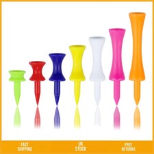 Durable Plastic Castle Golf Tees Mixed Sizes 140 Count