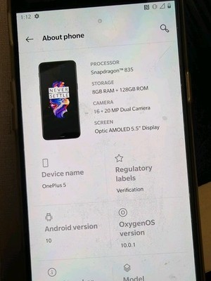 OnePlus 5 (128GB / 8GB RAM)   Unlocked