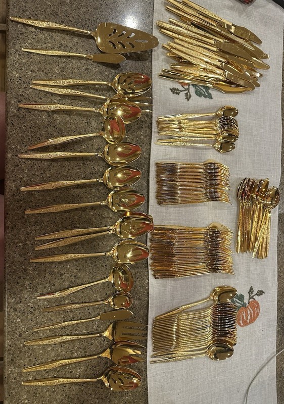 MCM Golden bouquet Flatware!