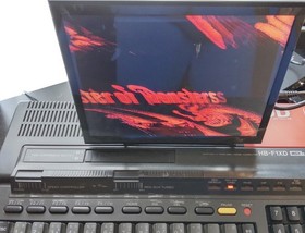 Working SONY MSX2 HITBIT HB-F1XD old PC games can be started