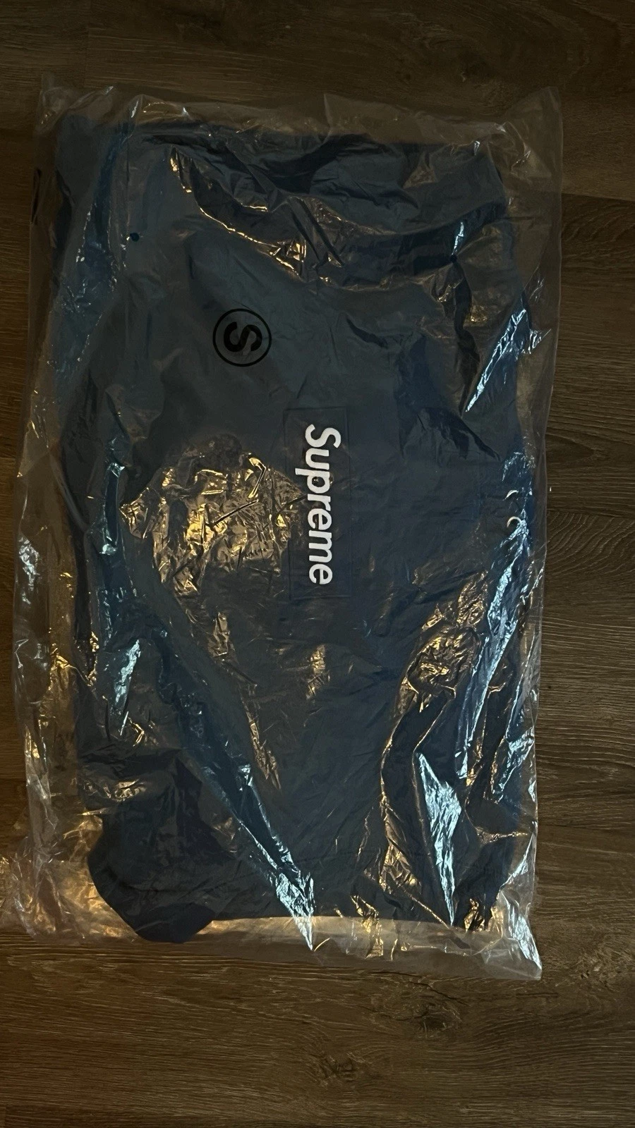 Sweat à capuche bleu logo Supreme Box (FW23)