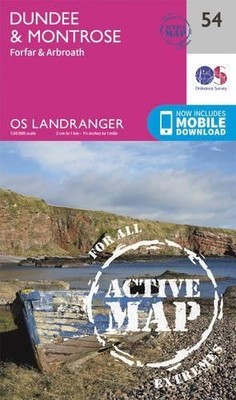 Dundee & Montrose, Forfar & Arbroath (Map) OS Landranger Active Map