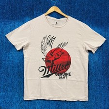 Miller Genuine Draft Graphic T-Shirt Size Large