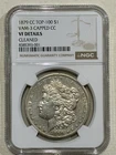 1879 CC Top-100 Vam-3 Capped Morgan Silver Dollar $1 NGC VF Rare Date Coin!!!
