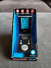 Sharp Digital Travel Alarm Clock LCD Foldable Ultra Thin Design - BRAND NEW!!