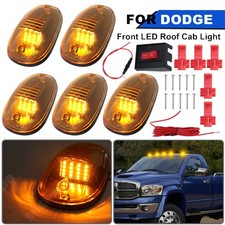 5pcs For Dodge Ram 1500 2500 3500 Amber Led Truck Cab Roof Marker Running Lights