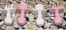 Set of 4 Silicone Toddler Feeding Utensils