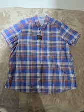Eddie bauer men's 3XL tall button up short sleeve shirt knew with tags.