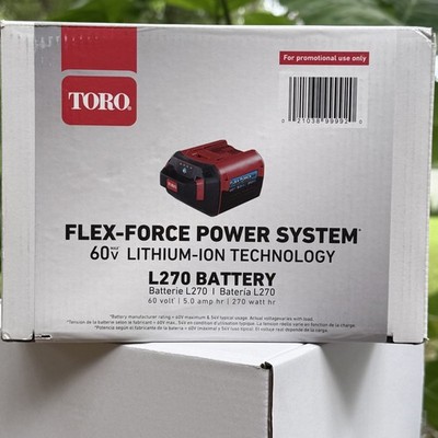 Toro Flex Force 60v Volt 5 Ah Battery L270 NEW and Genuine