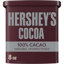 HERSHEY'S Natural Unsweetened Cocoa Powder Can, 8 oz
