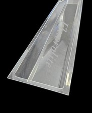 F-8013: Clear Vapor Tite Lens Flat Flange OD: 50" Length x 7 3/4" Width