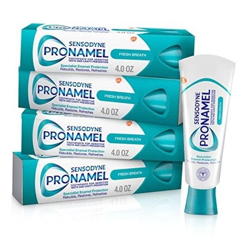 Fresh Breath Enamel Toothpaste for Sensitive Teeth and Cavity Protection,