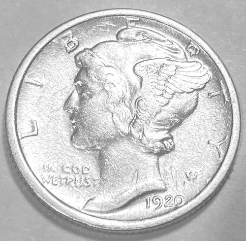 1920 D Mercury Dime Free Shipping CHOICE BU #3