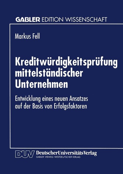 KreditwüRdigkeitsprüFung MittelstäNdischer Unternehmen-image