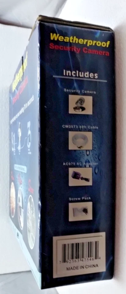 IP 56 Weatherproof Security Camera To TV Color W/ Night Vision & Mic - Image 4 of 4