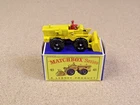 OLD VINTAGE LESNEY MATCHBOX # 43 AVELING BARFORD TRACTOR SHOVEL ORIGINAL BOX